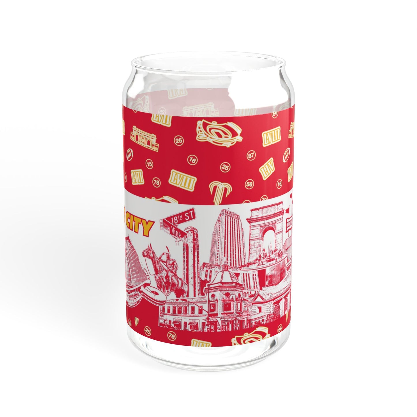 Clear tempered sipper glass
