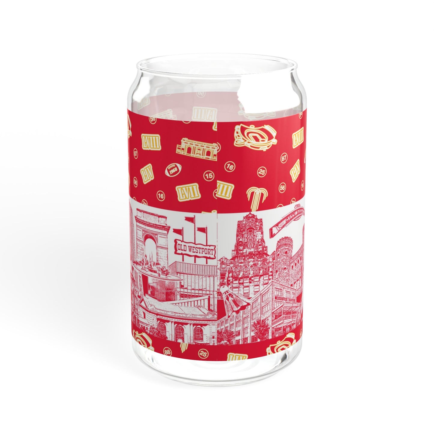 Glass sipper with straw