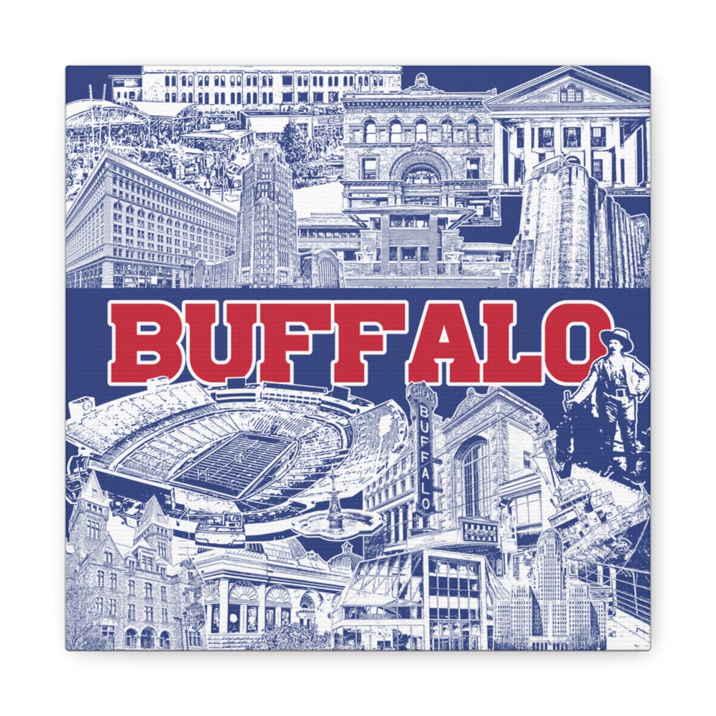 Buffalo Canvas Gallery Wraps