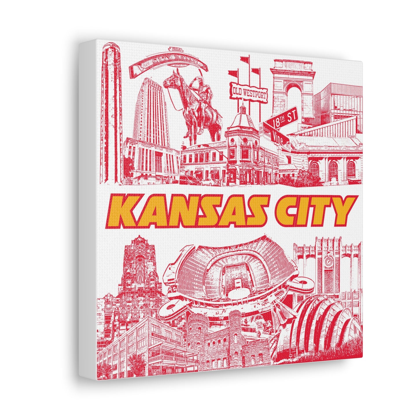 Kansas City Canvas Gallery Wraps that uplift any room's decor