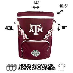 Texas-A&M-University-Backpack-Cooler-sizes