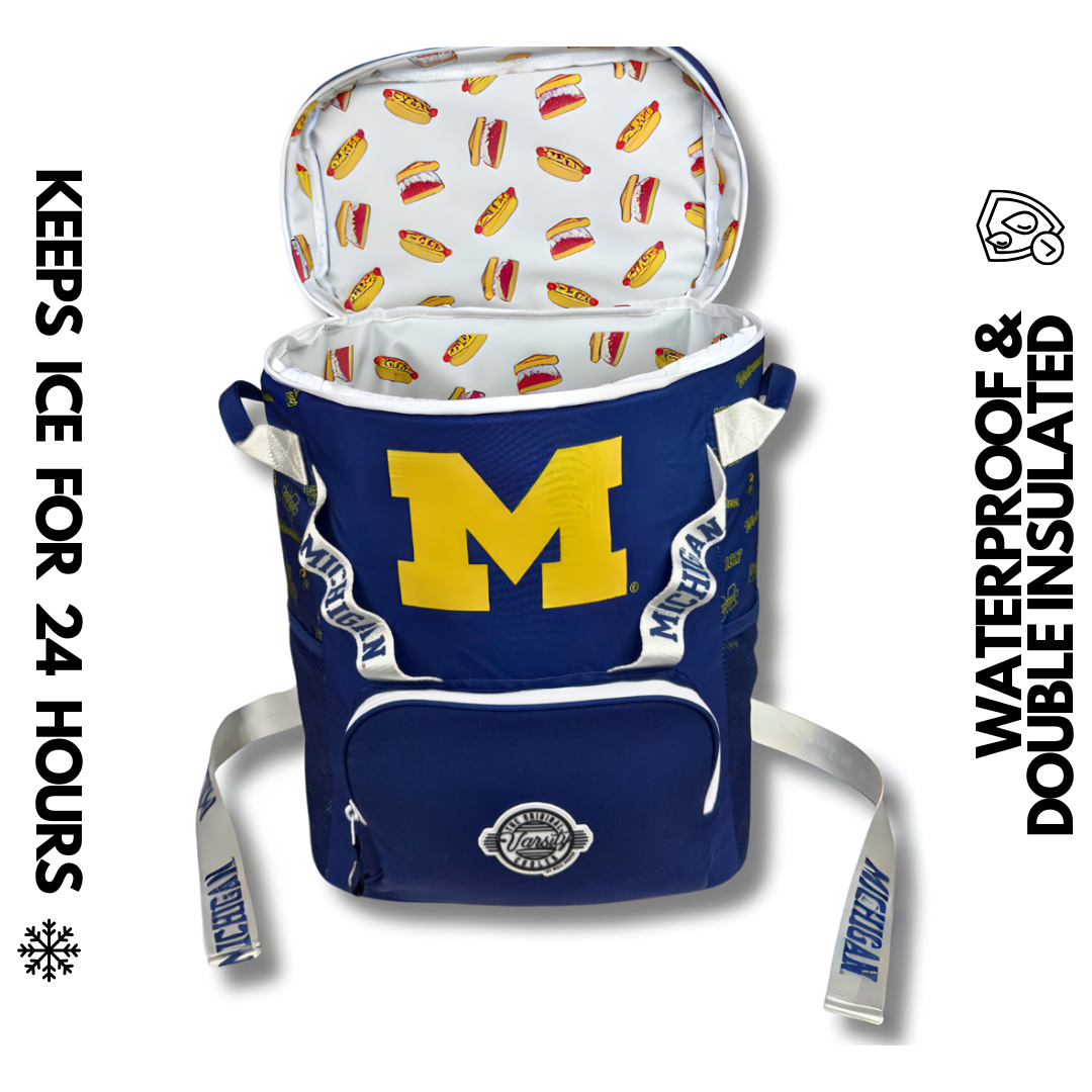 Functional University of Michigan Backpack Cooler