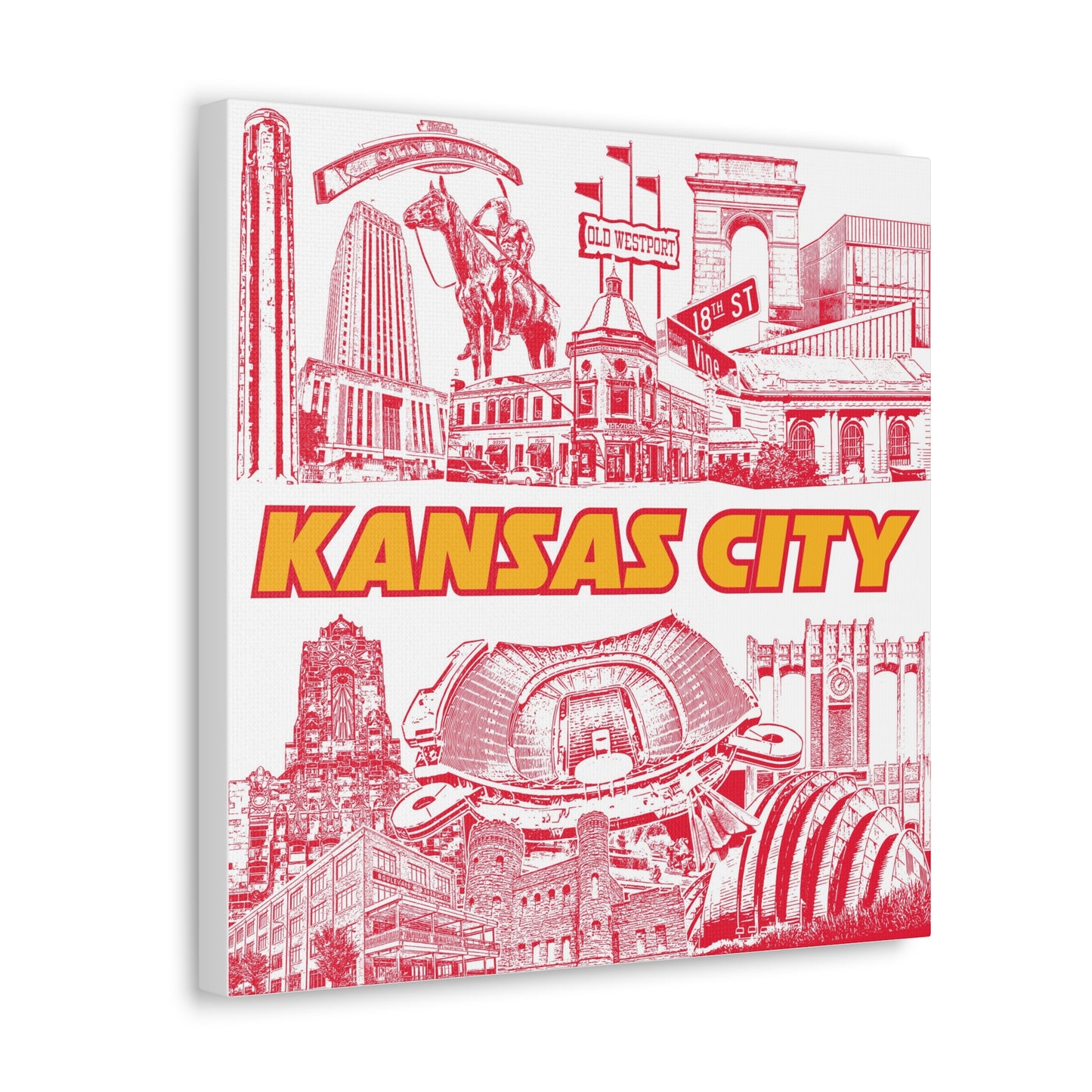 Kansas City Canvas Gallery Wraps perfect for any room decor