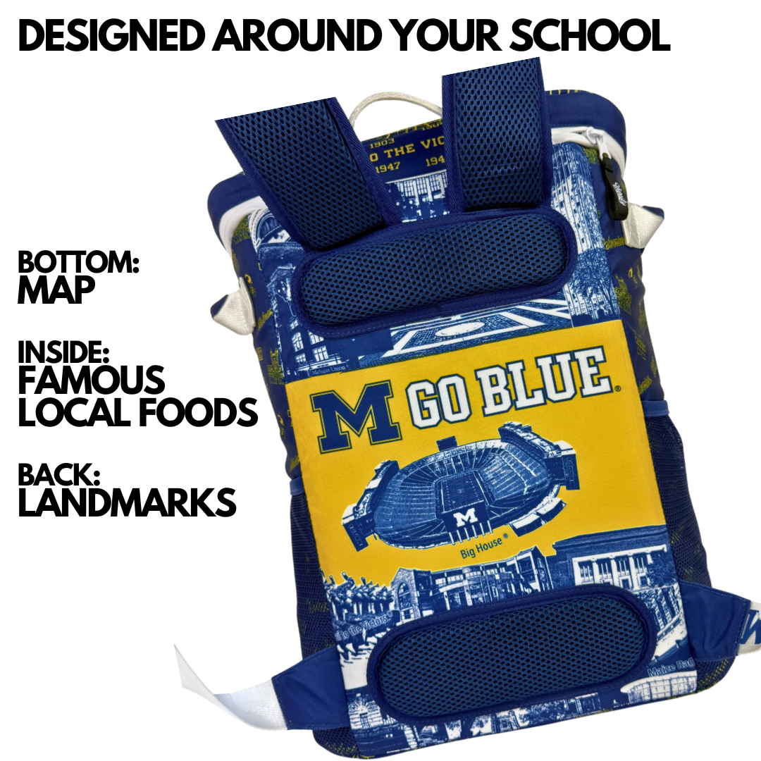 University of Michigan Backpack Cooler Features