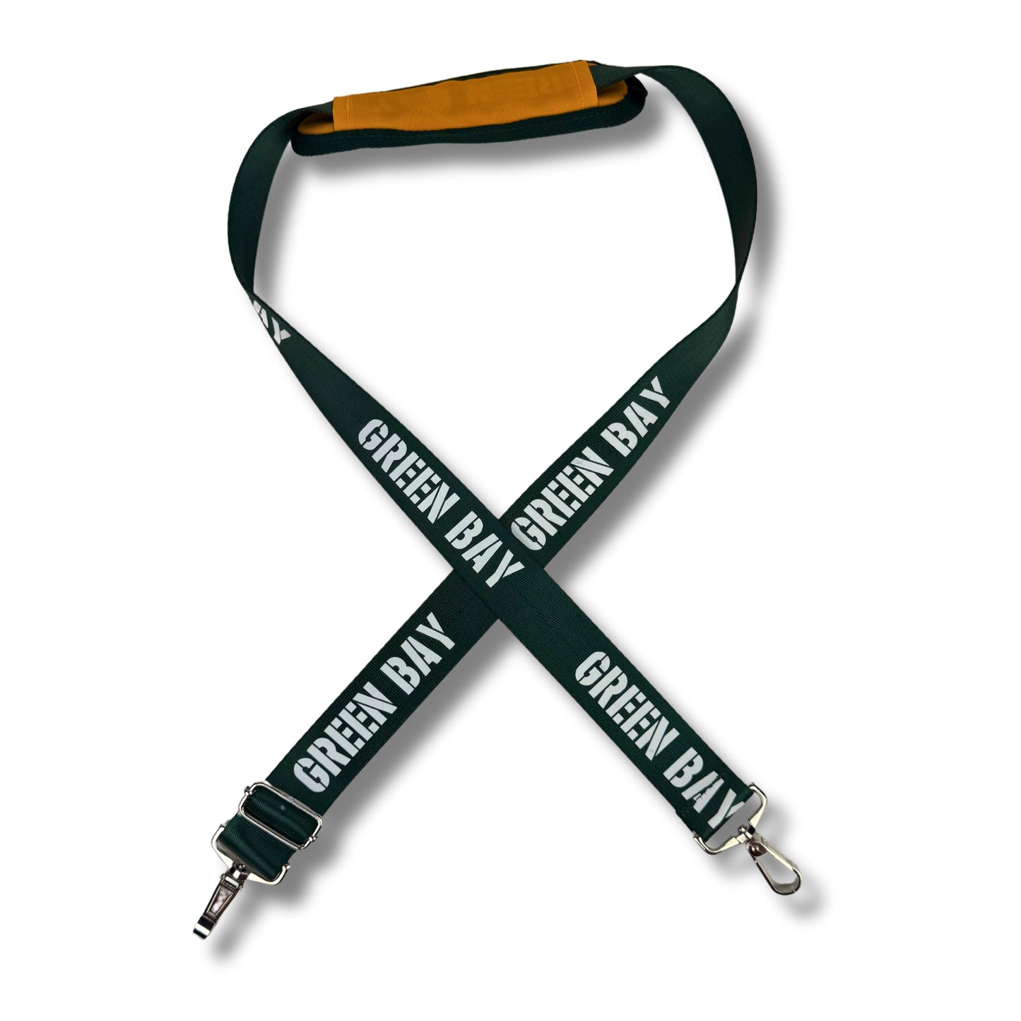 Magnetic hand strap of Green Bay duffle bag