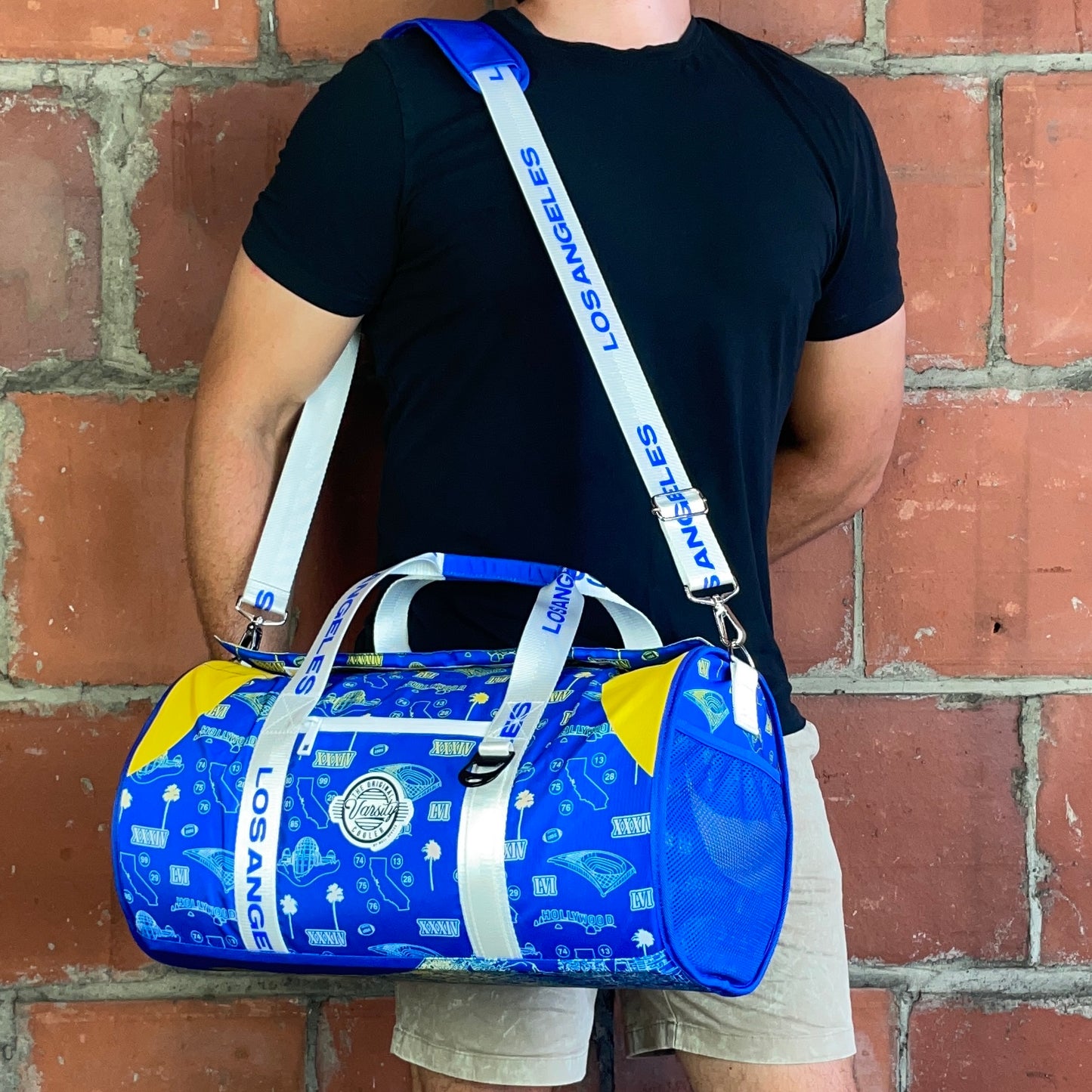 Man Standing with Los Angeles Duffle Cooler
