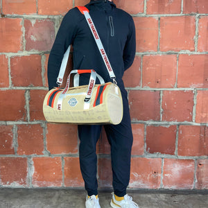 Man-Standing-With-San-Francisco-Baseball-Duffle-Cooler