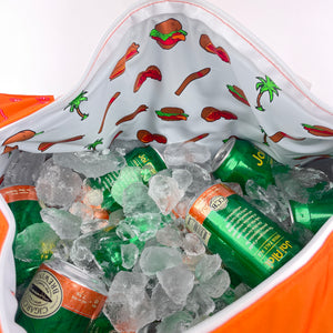 Duffle-cooler-with-cans-&-ice
