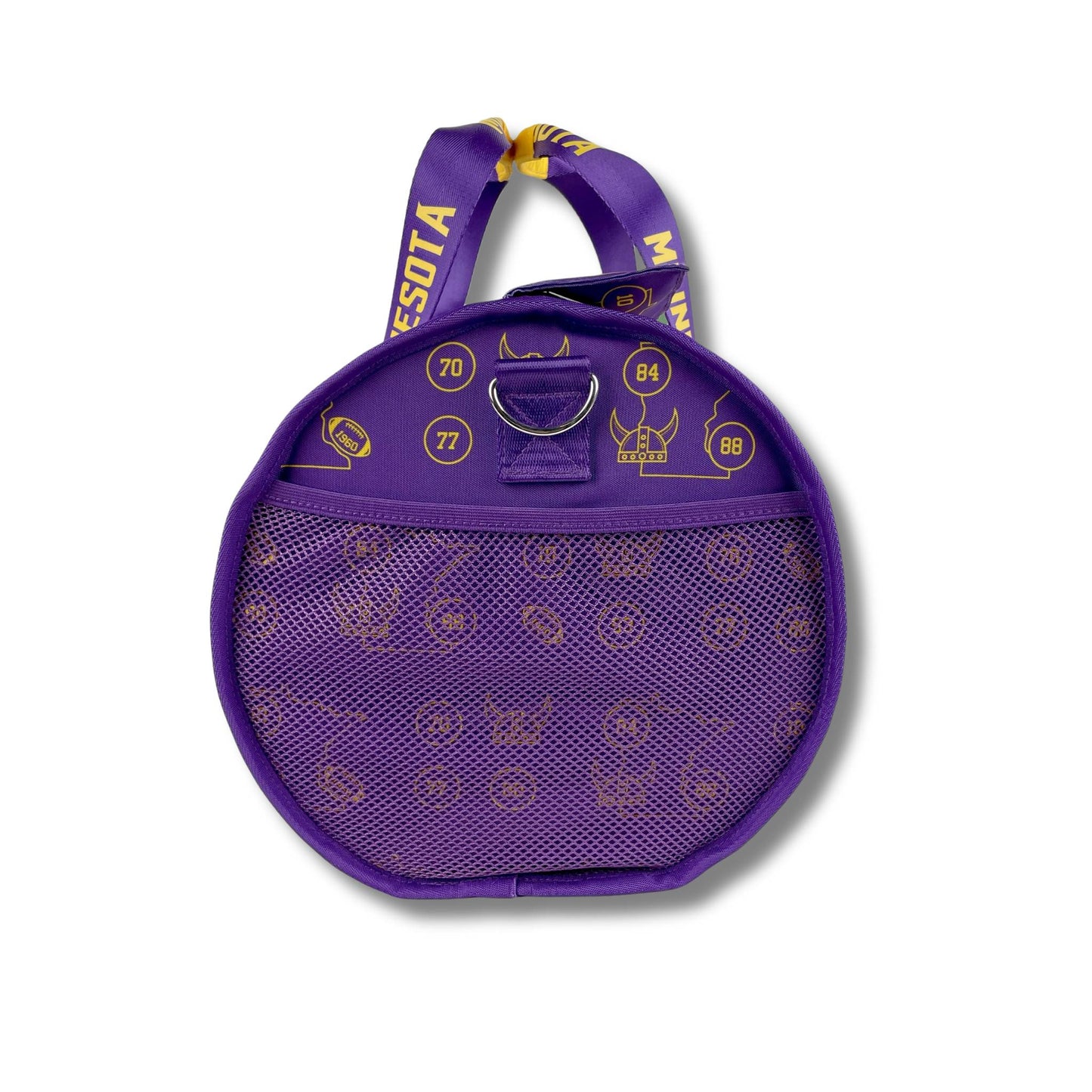 Side pocket of duffle cooler bag