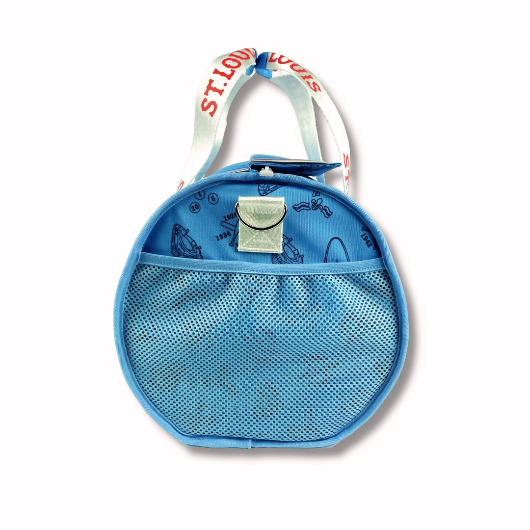 Side Pockets of St Louis Baseball Duffle Cooler