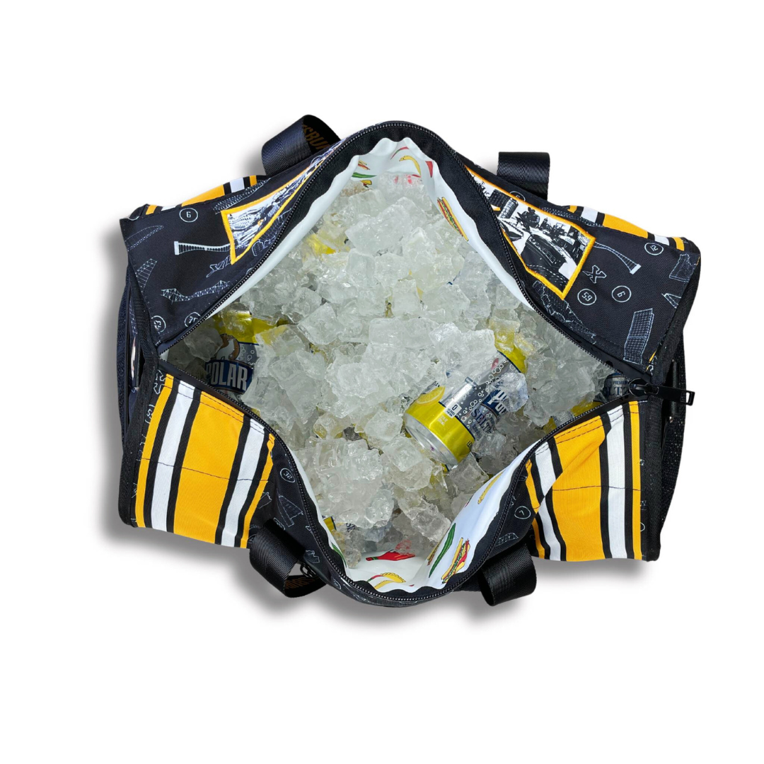 Pittsburgh Duffle Cooler Bag With Cans & Ice