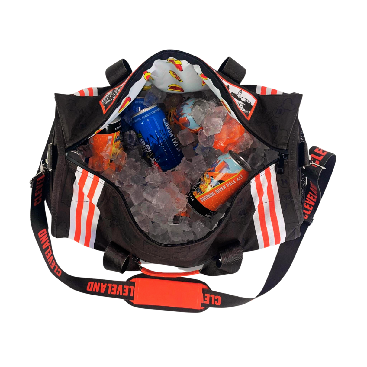 Cleveland Duffle Cooler With Cans & Ice