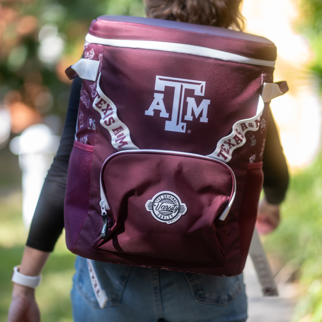 Travel-Friendly Functional Texas A&M University Backpack Cooler