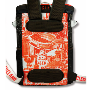 City’s-most-beloved-landmarks-on-the-back-of-the-Cleveland-Backpack-Cooler