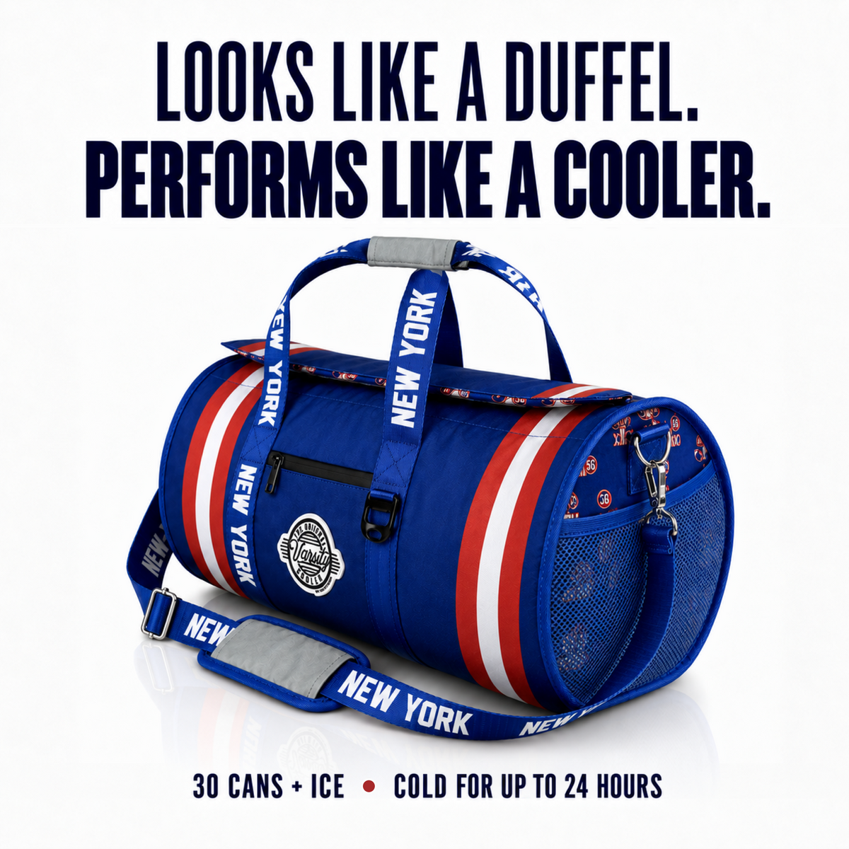 New York Duffel Cooler - Blue