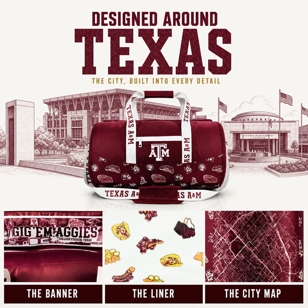 Texas A&M University Duffel Cooler