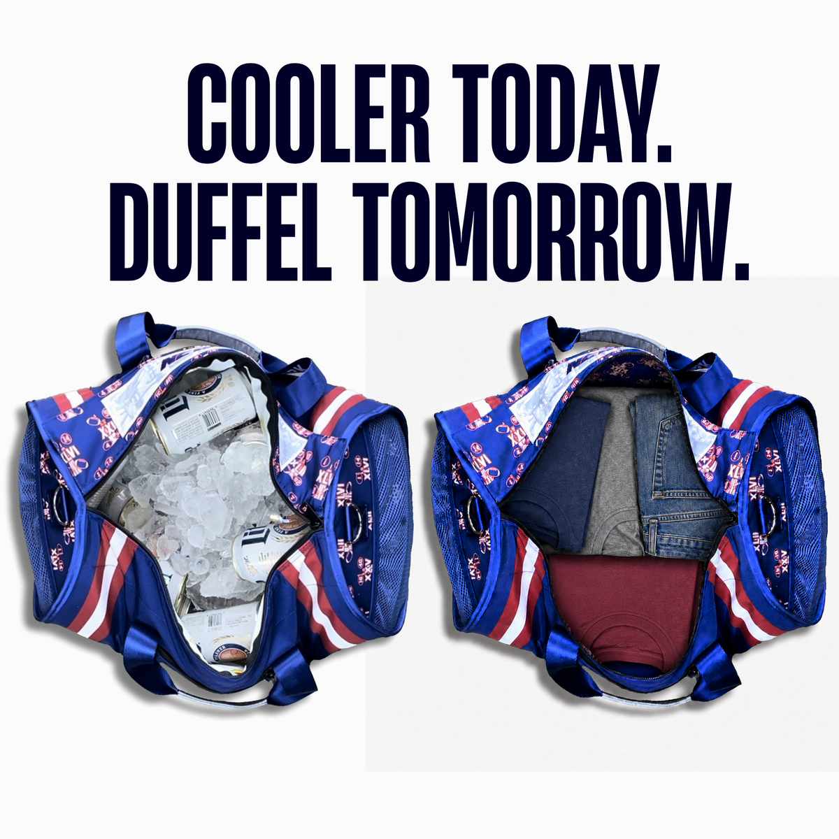 New York Duffel Cooler - Blue