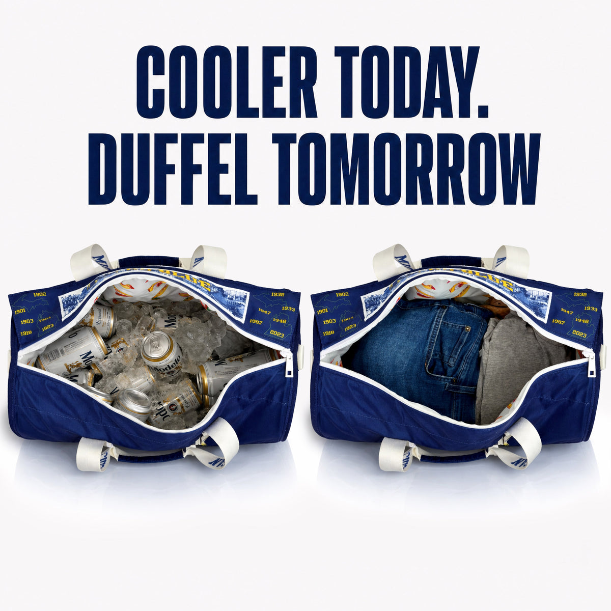 University of Michigan Duffel Cooler