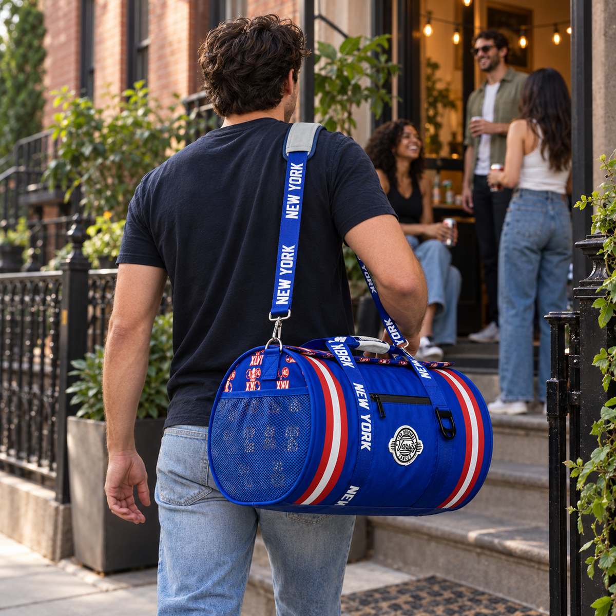 New York Duffel Cooler - Blue