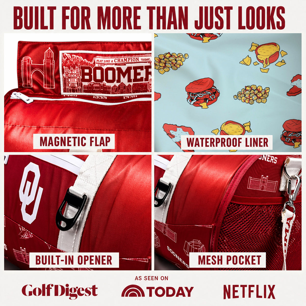 University of Oklahoma Duffel Cooler