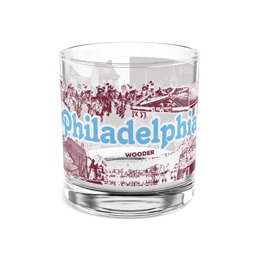 Philadelphia Baseball Rocks Glass, 10oz