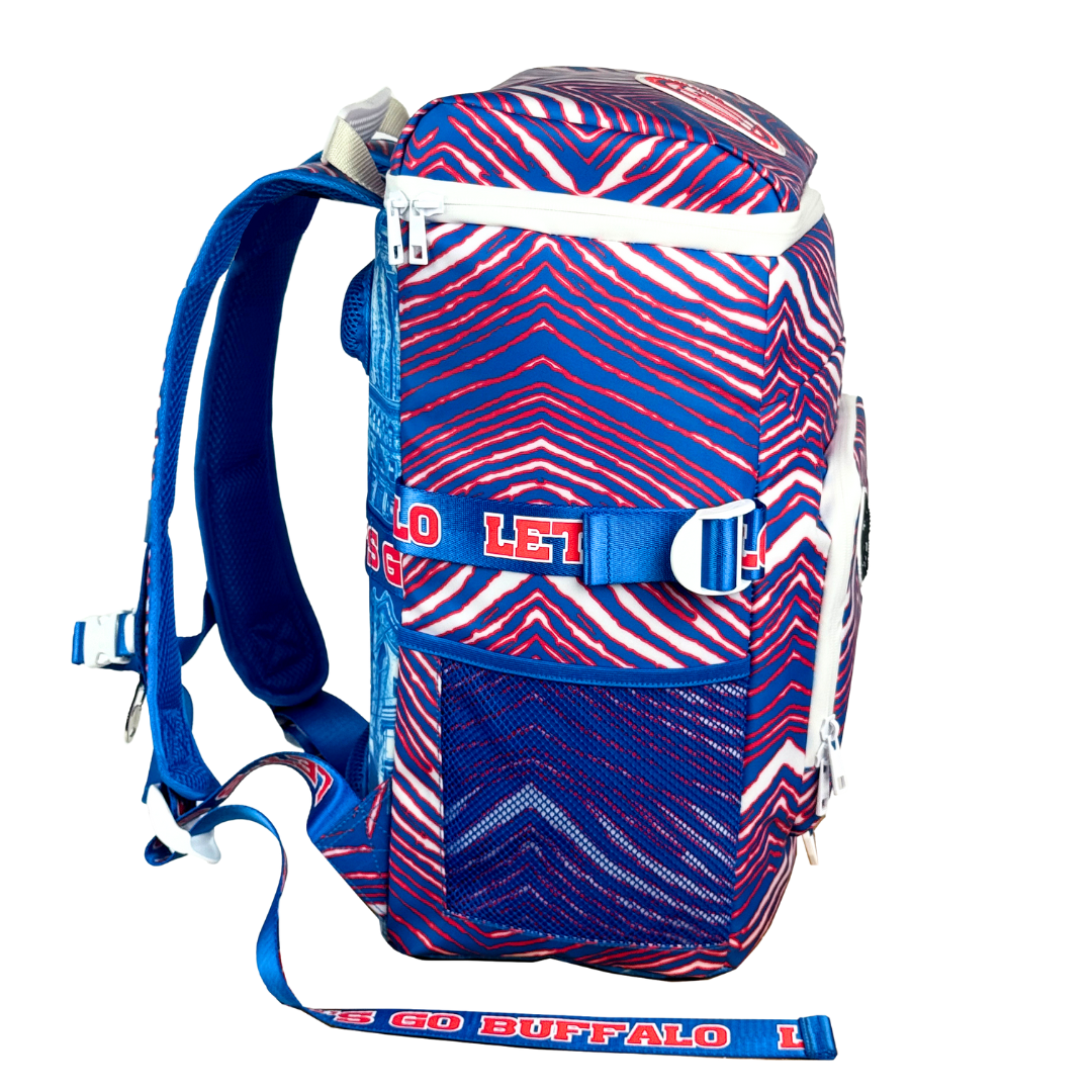 Buffalo Backpack Cooler - Patricia Allen Fund x Zubaz – The Buffalo Backpack Cooler - Patricia Allen Fund x Zubaz – The