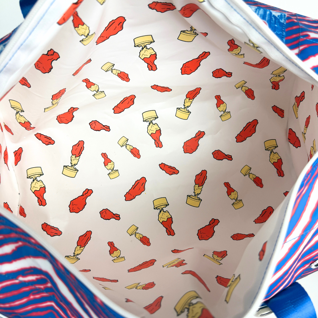 Buffalo Duffel Cooler - Patricia Allen Fund x Zubaz – The Varsity Buffalo Duffel Cooler - Patricia Allen Fund x Zubaz – The Varsity