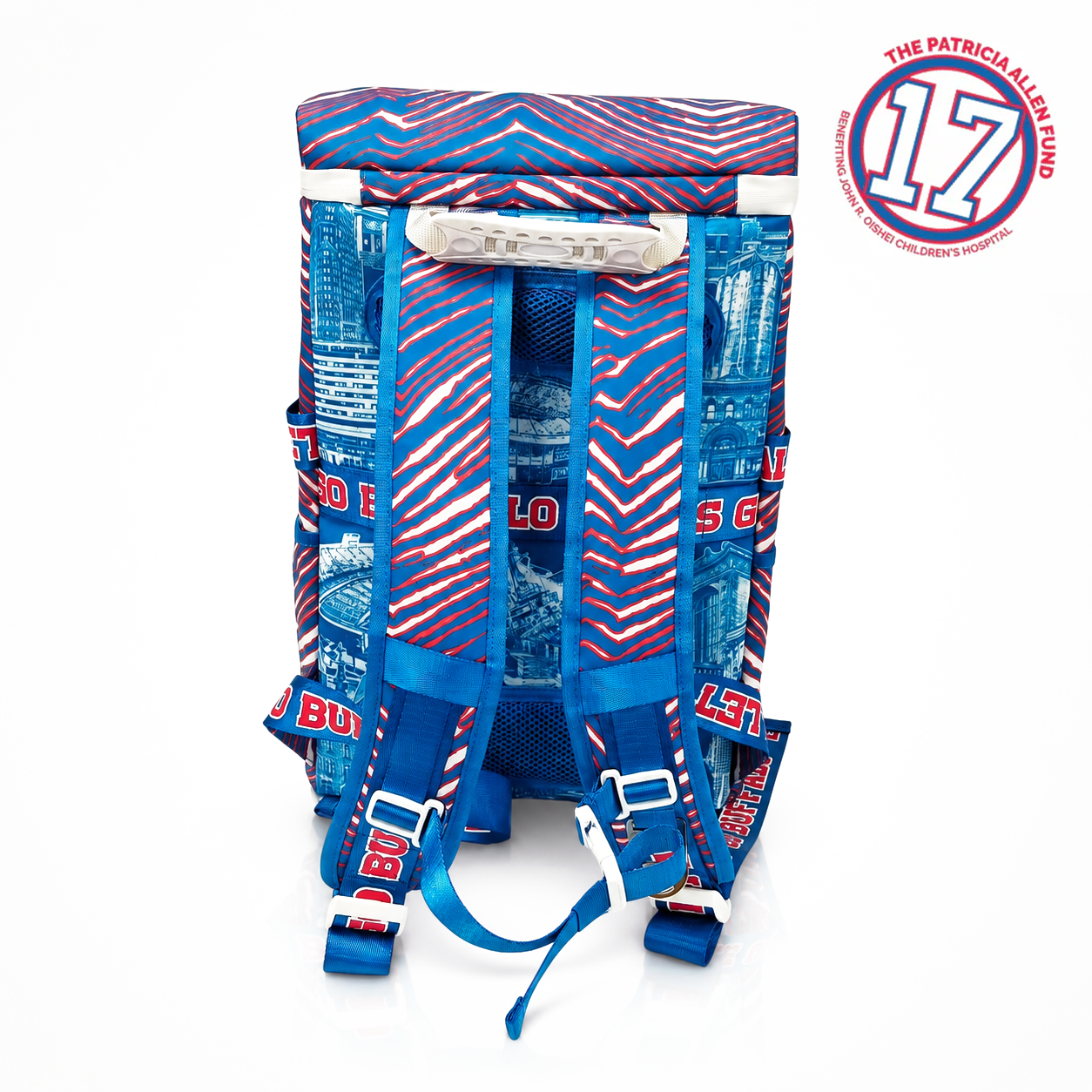Buffalo Backpack Cooler - Patricia Allen Fund x Zubaz – The Buffalo Backpack Cooler - Patricia Allen Fund x Zubaz – The