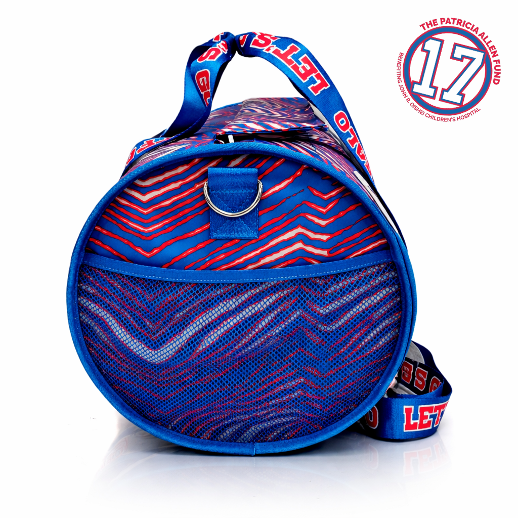 Buffalo Duffel Cooler - Patricia Allen Fund x Zubaz – The Varsity Buffalo Duffel Cooler - Patricia Allen Fund x Zubaz – The Varsity