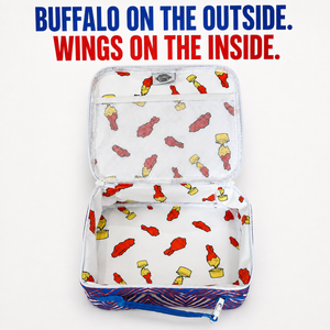 Open-Buffalo-lunchbox-cooler-showing-chicken-wing-interior-liner