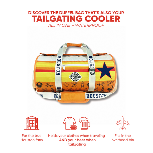 Houston Baseball Duffel Cooler