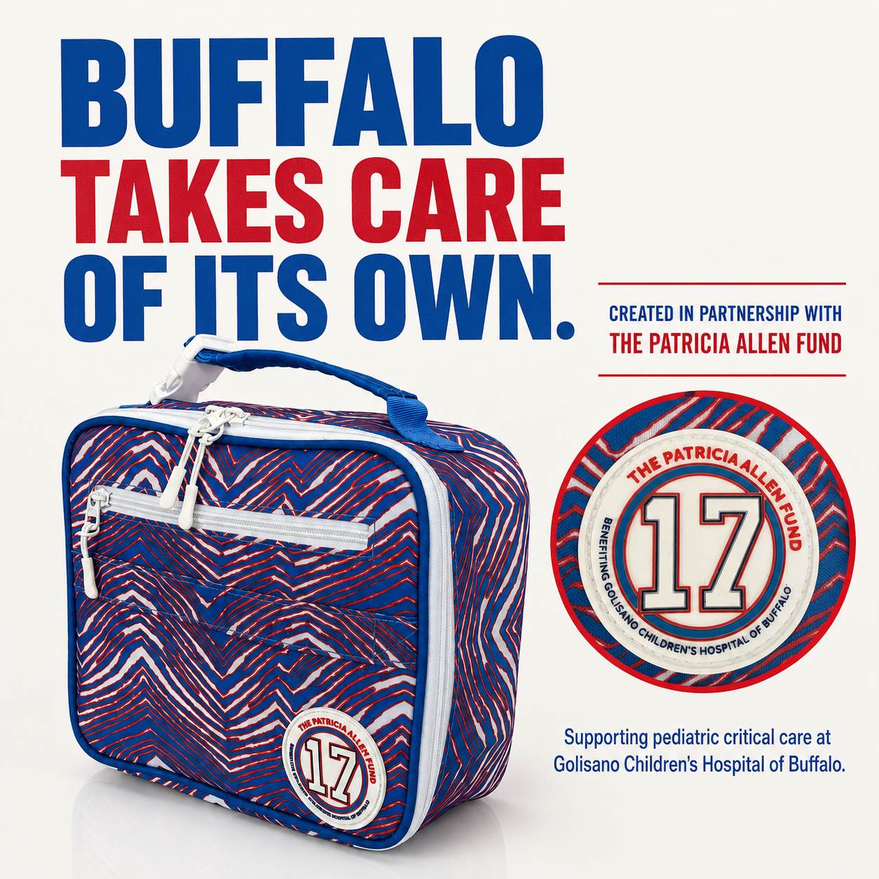 Buffalo-insulated-lunchbox-cooler-with-Patricia-Allen-Fund-patch