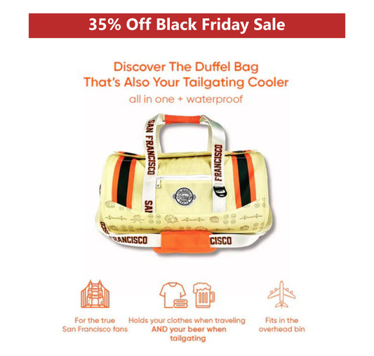 San Francisco Baseball Duffel Cooler