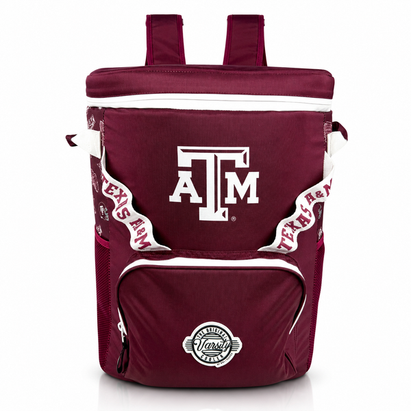 Texas A&M Backpack Cooler – Holds 48 Cans – The Varsity Cooler
