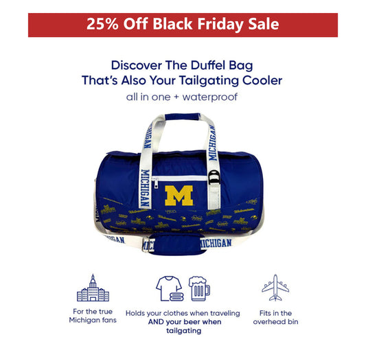 University of Michigan Duffel Cooler