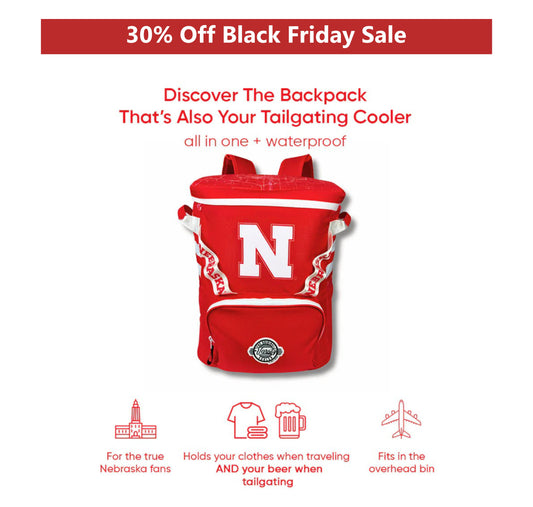 University of Nebraska Backpack Cooler