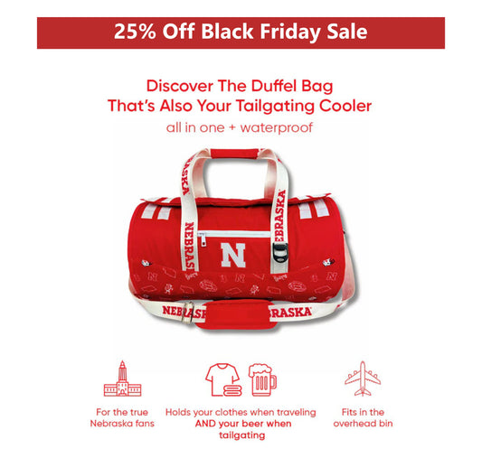 University of Nebraska Duffel Cooler