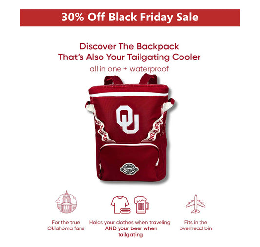 University of Oklahoma Backpack Cooler