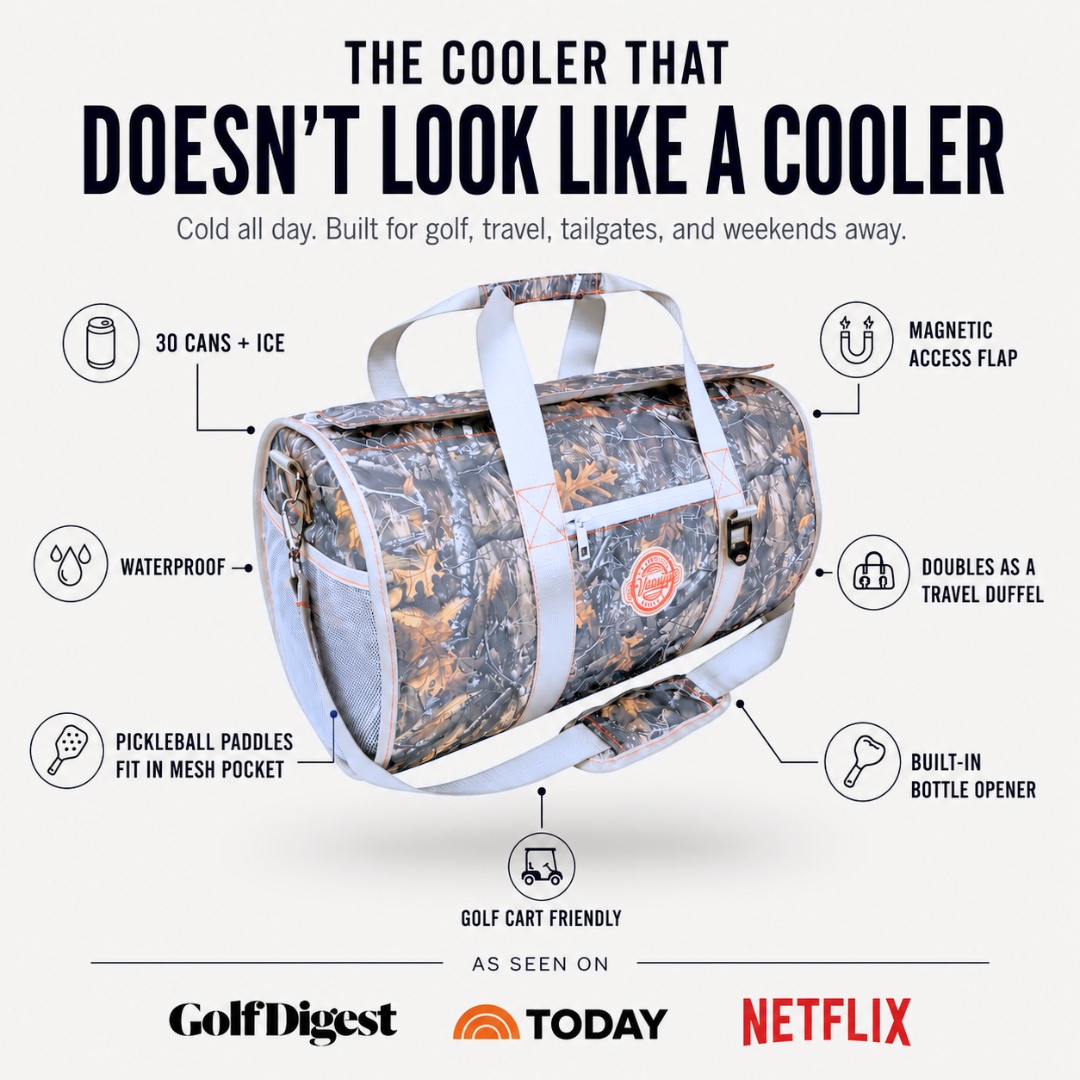 Backwoods Camo Duffel Cooler – The Varsity Cooler