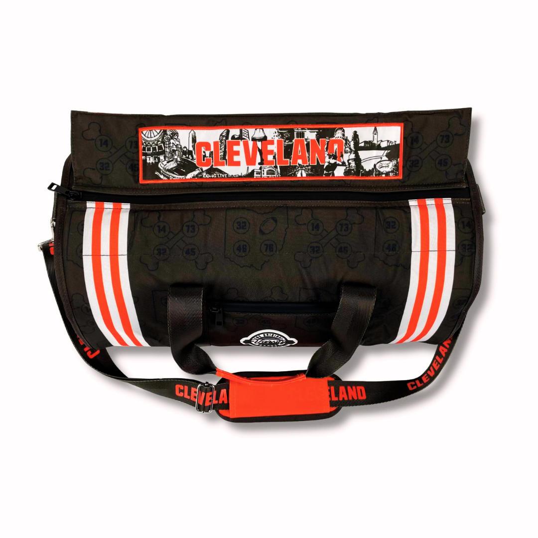 Cleveland Football Duffel Cooler – 30 Can Capacity & Tailgate Cleveland Football Duffel Cooler – 30 Can Capacity & Tailgate