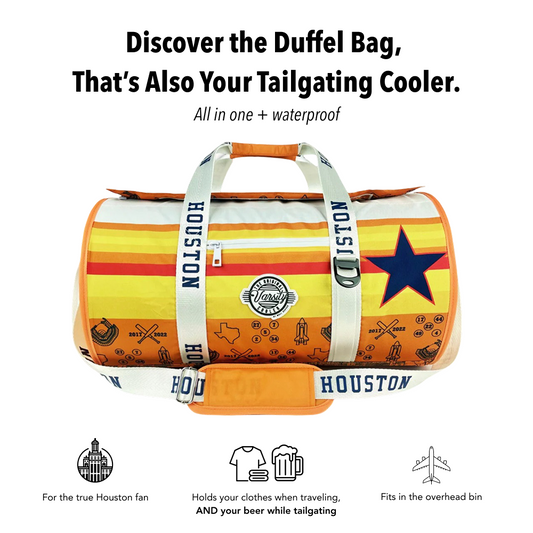 Houston Baseball Duffel Cooler