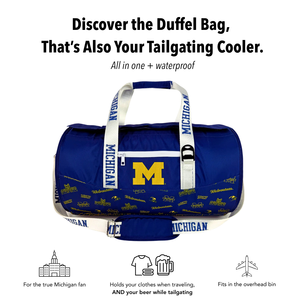University of Michigan Duffel Cooler