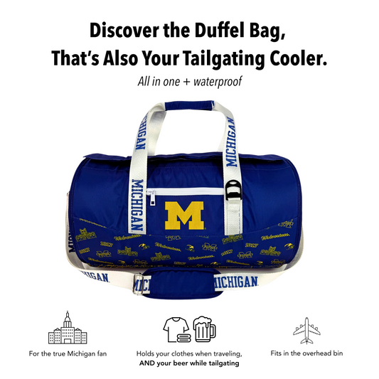 University of Michigan Duffel Cooler