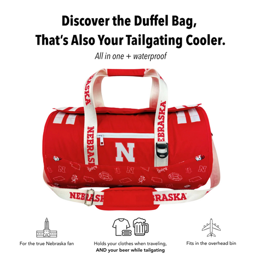 University of Nebraska Duffel Cooler