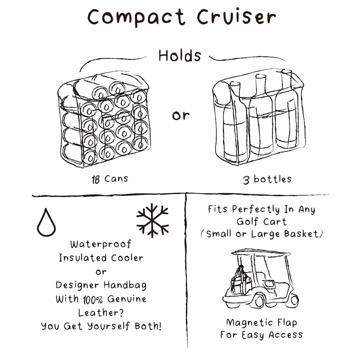 Compact Cruiser Golf Course Cooler
