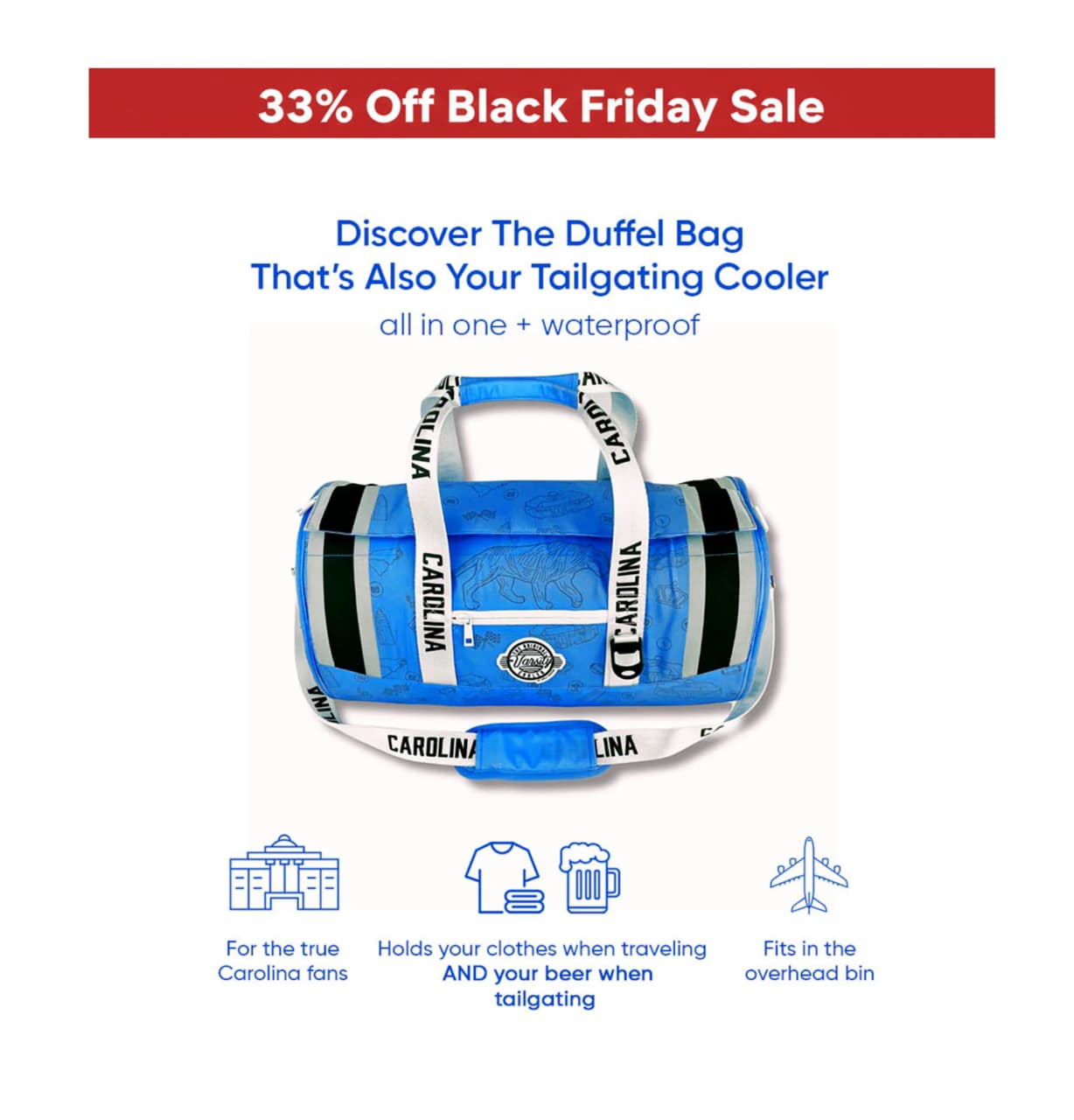 Carolina Duffel Cooler