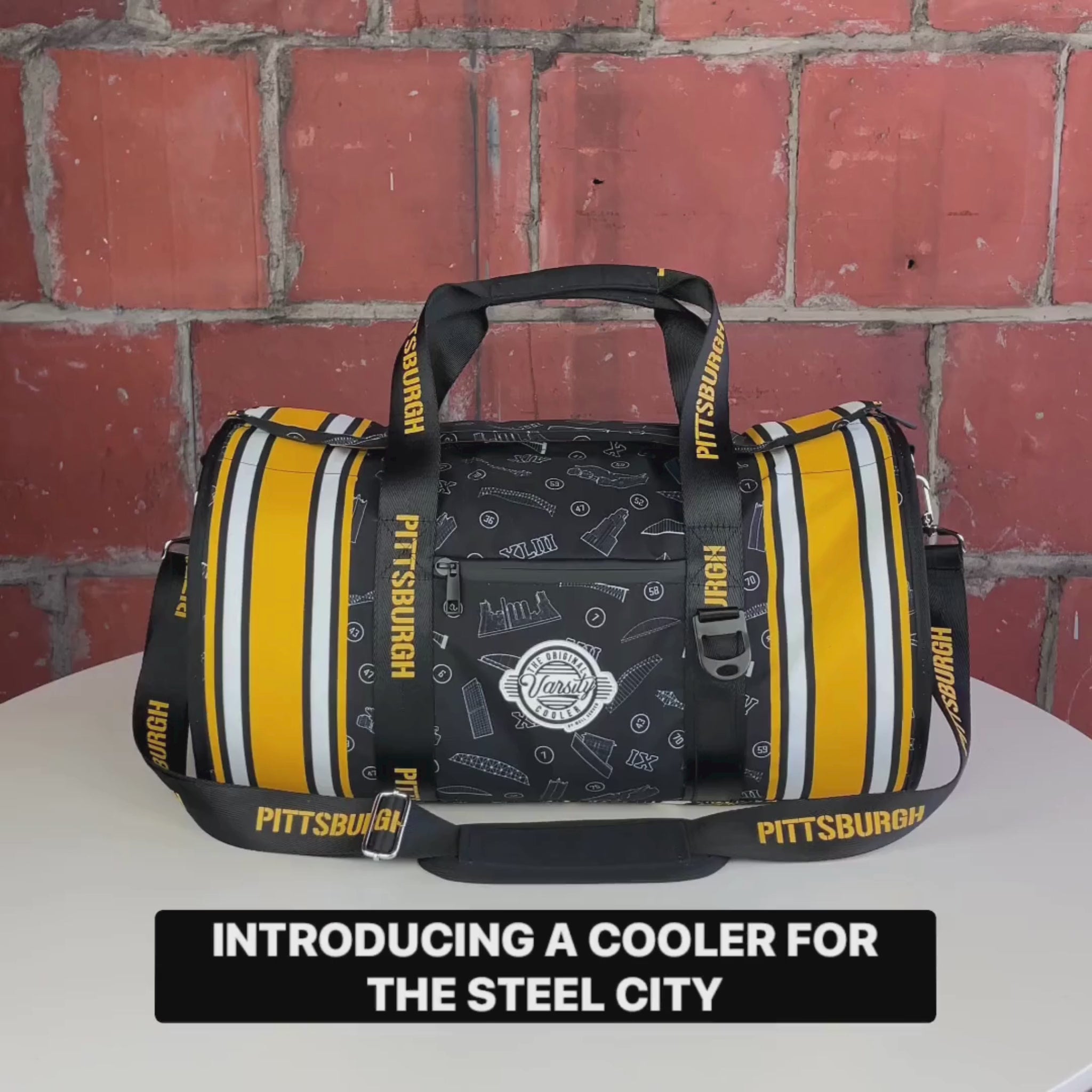 Varsity Cooler Ultimate Pittsburgh Fan Duffle Limited Stock The Varsity Cooler