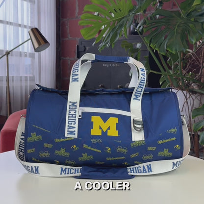 University of Michigan Duffel Cooler