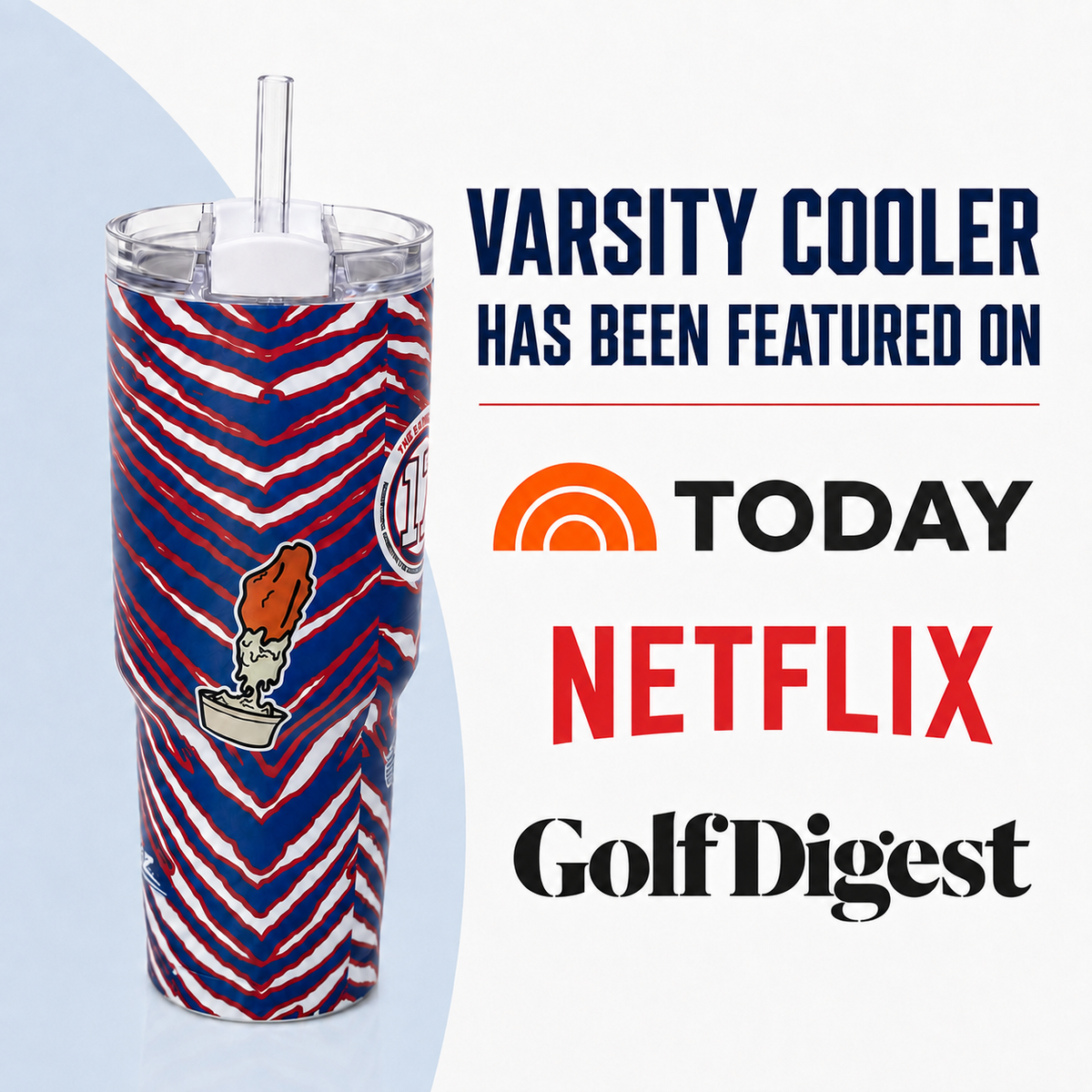 Varsity Cooler featured on TODAY, Netflix and Golf Digest
